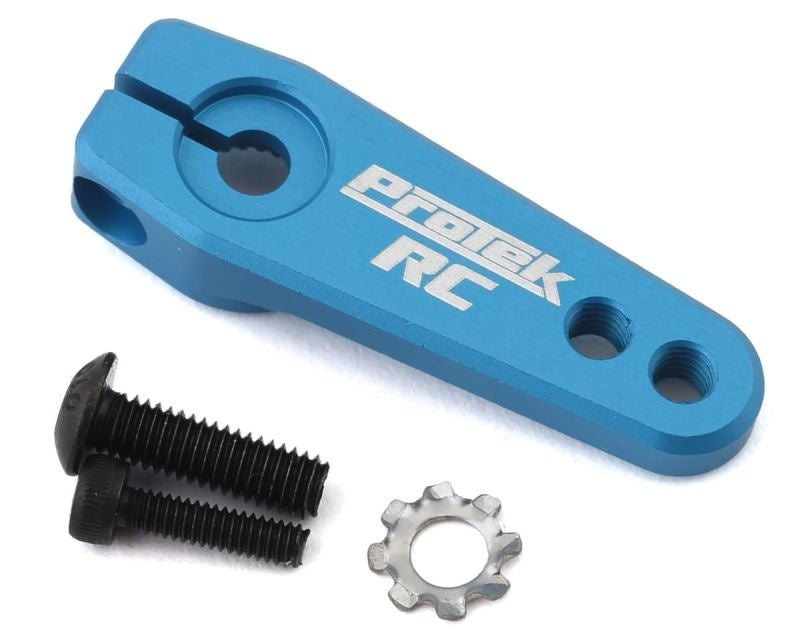 Aluminium Servo Horn flach klemmbar blau  RC (25T-ProTek)