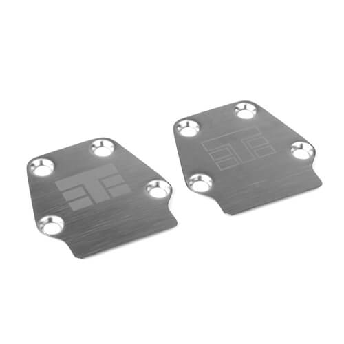 Tekno Skid Plate (rear, steel, all 1.x, 2pcs) - TKR5031
