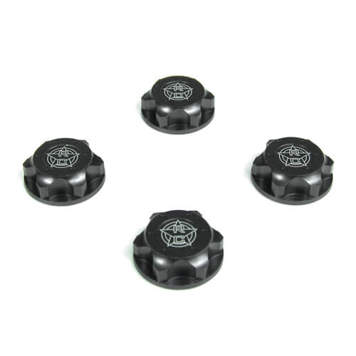 Tekno Wheel Nuts (RC Logo, 17mm, serrated, M12x1.0, 4pcs) - TKR5116C