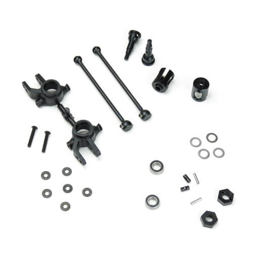Tekno M6 Driveshafts and Steering Blocks for Slash 4x4 (front, 6mm)  - TKR6851X