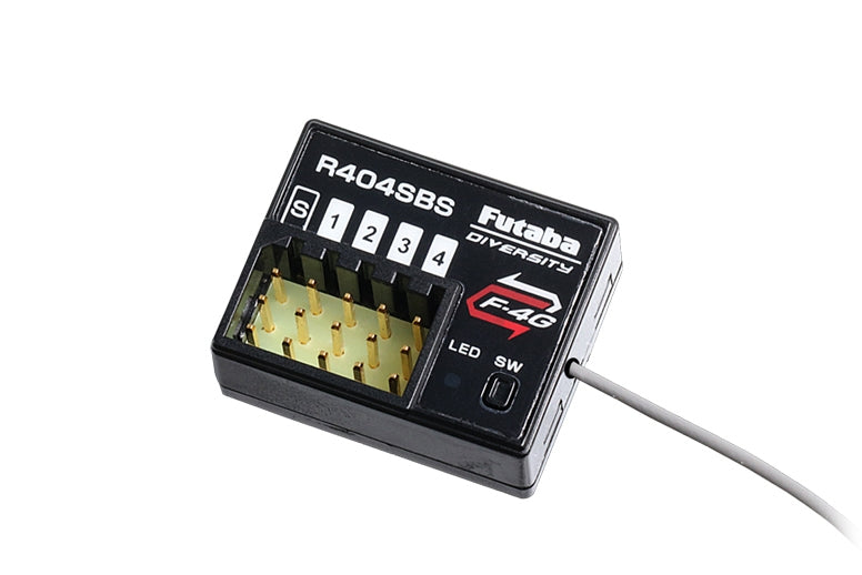 Futaba 10PXR Sender + R404SBS Empfänger (Telemetrie) - mit Antenne
