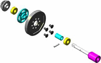 Tamiya TT-02 High Speed Gear Set 68T - 54500 - RCXX - RC Racing Shop | RC Models | Tuning & Spare Parts for Professionals