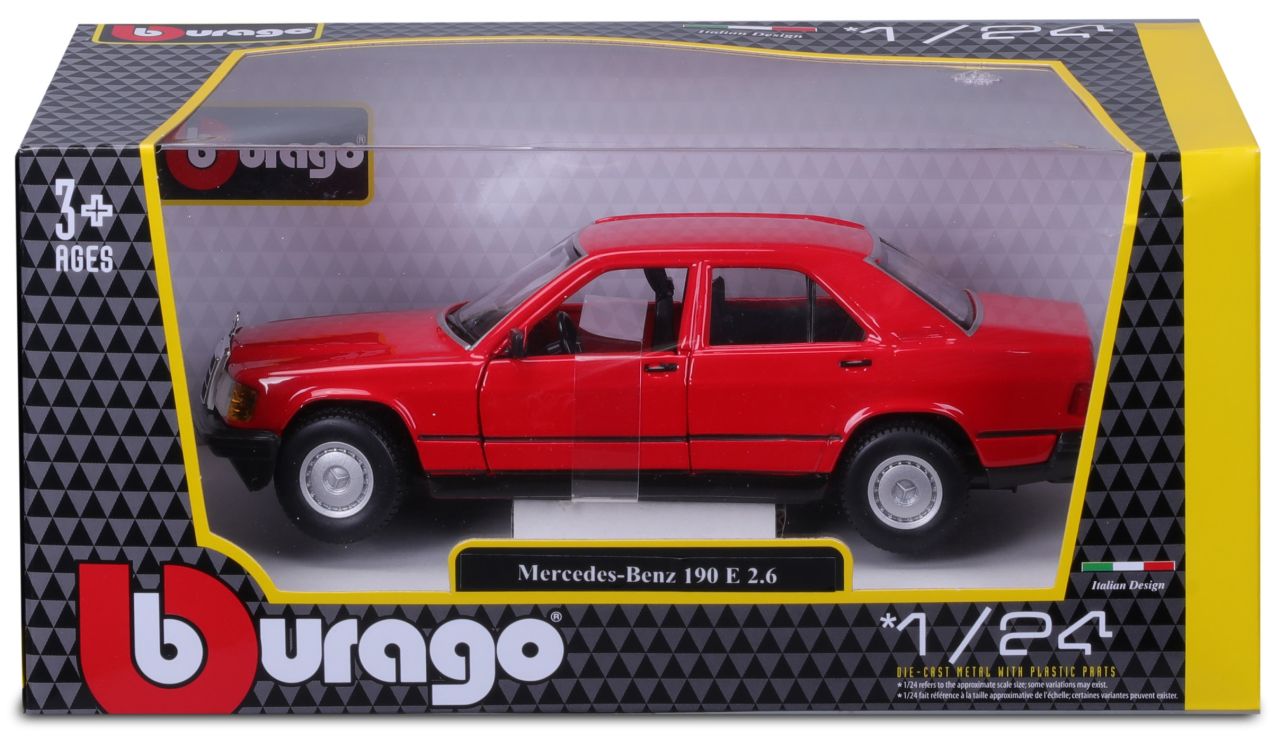 Mercedes Benz 190E 1987 1/24 rot - RCXX - RC Racing Shop | RC Models | Tuning & Spare Parts for Professionals