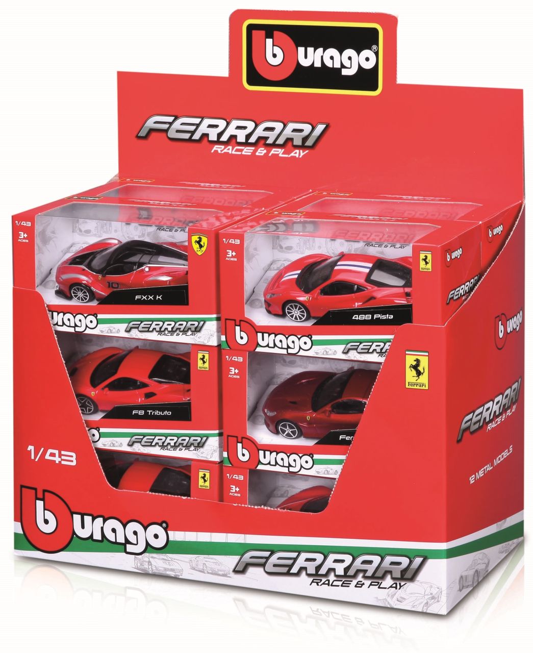Ferrari R&P Modellautos 1/43 Windowbox assortiert - RCXX - RC Racing Shop | RC Models | Tuning & Spare Parts for Professionals