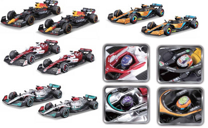 F1 Modellautos mit Helm 1/43 assortiert - RCXX - RC Racing Shop | RC Models | Tuning & Spare Parts for Professionals