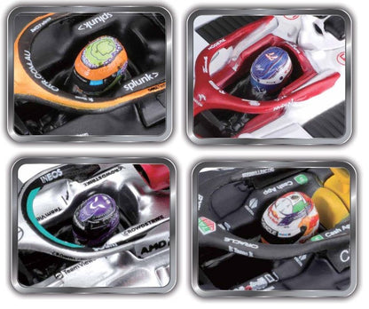 F1 Modellautos mit Helm 1/43 assortiert - RCXX - RC Racing Shop | RC Models | Tuning & Spare Parts for Professionals