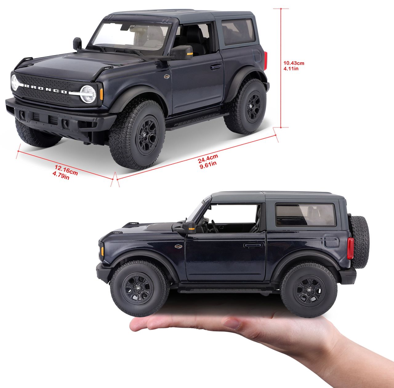 Ford Bronco Wildtrak 2021 1/18 blau - RCXX - RC Racing Shop | RC Models | Tuning & Spare Parts for Professionals