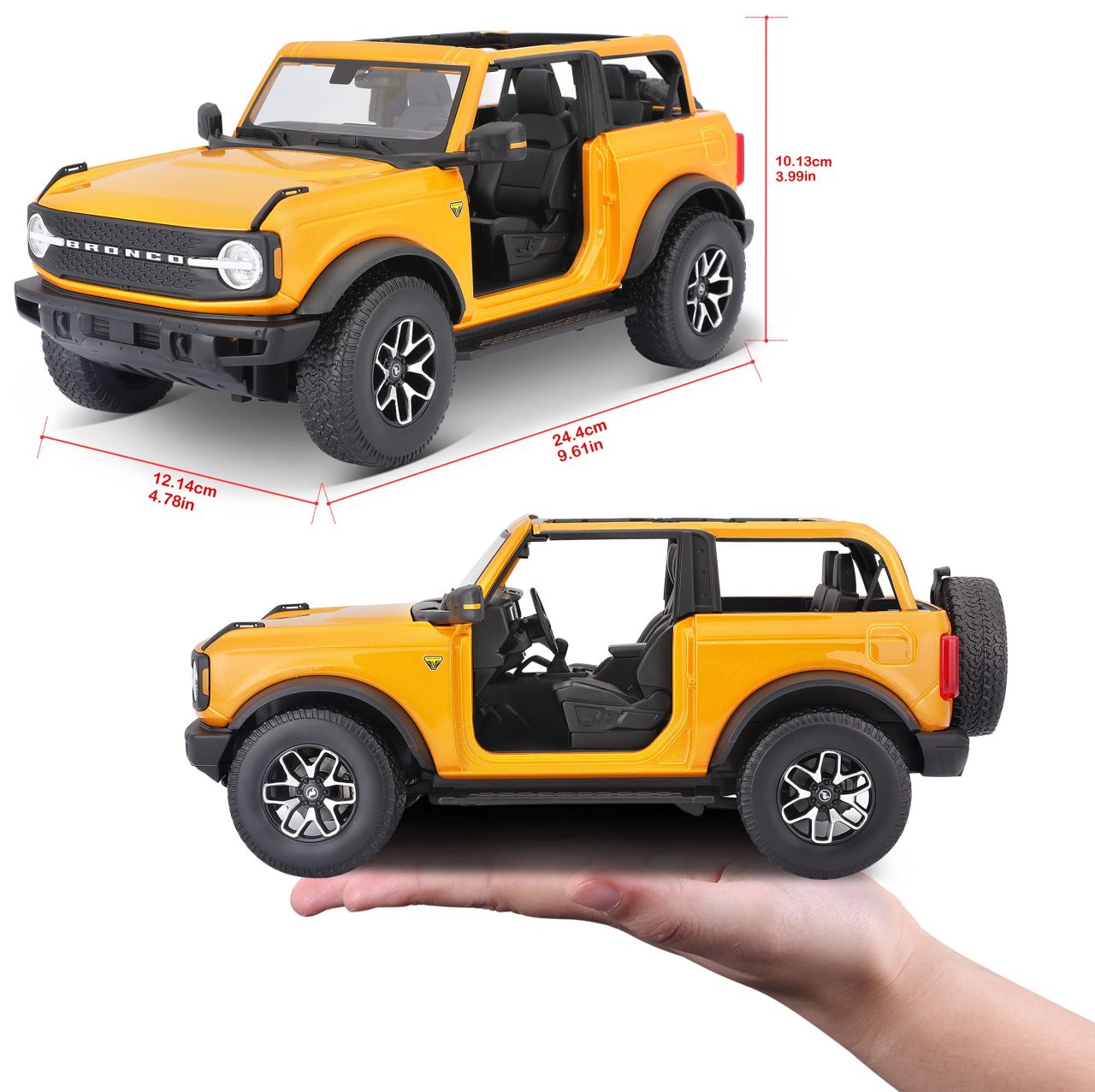 Ford Bronco Badlands 2021 1/18 orange - RCXX - RC Racing Shop | RC Models | Tuning & Spare Parts for Professionals