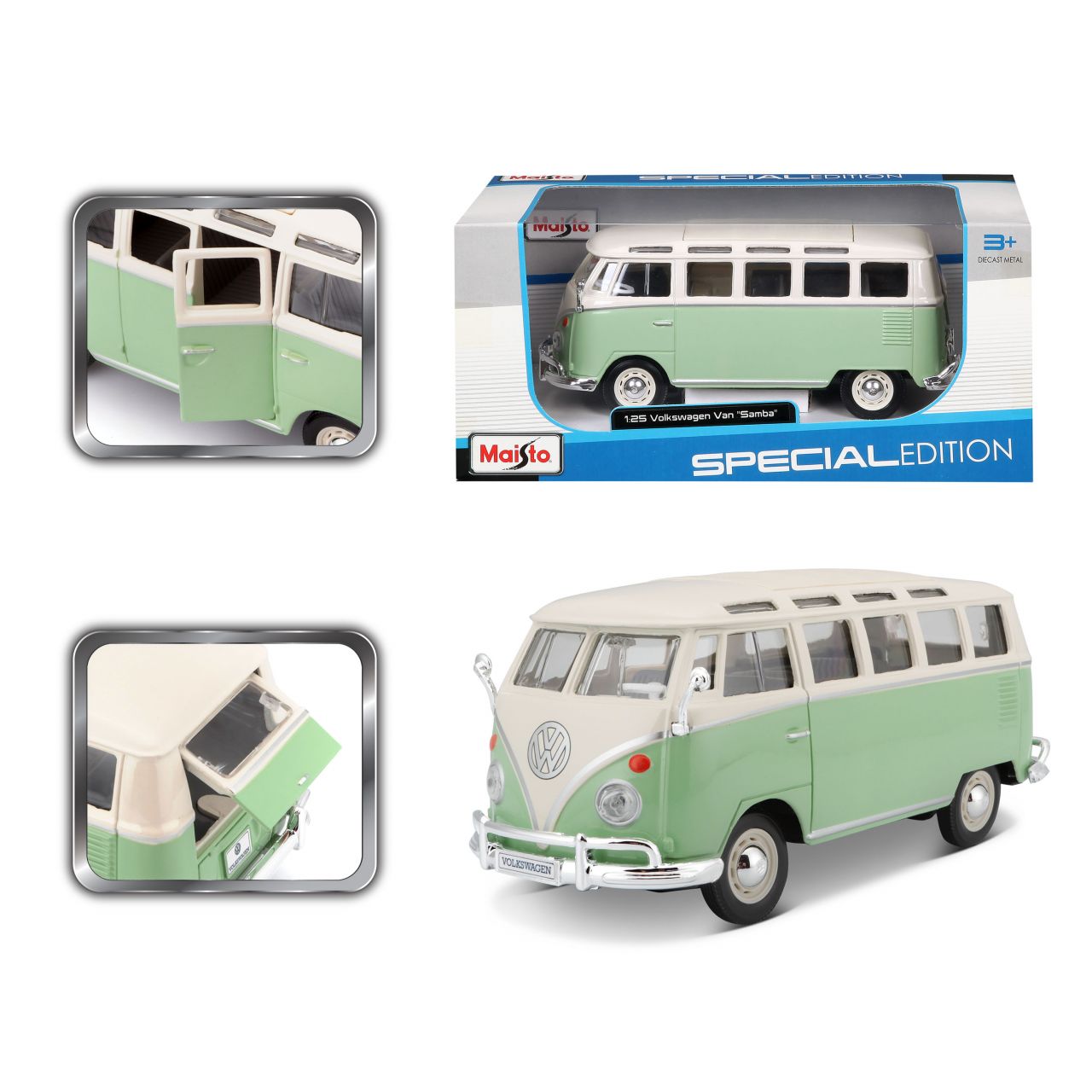 Volkswagen Bulli T1 Van Samba grün 1/24 - RCXX - RC Racing Shop | RC Models | Tuning & Spare Parts for Professionals
