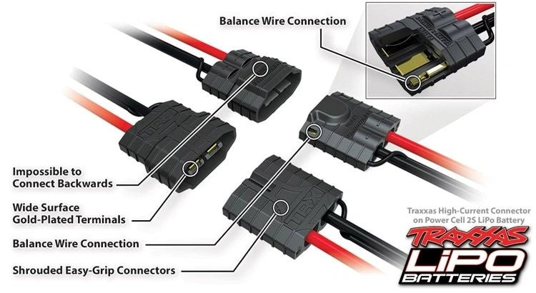Traxxas LiPo Akku 2S 7.4V 7600mAh – 25C mit iD™-Anschluss - 2869X - RCXX - RC Racing Shop | RC Models | Tuning & Spare Parts for Professionals