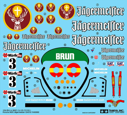 1/24 Porsche 962C Jaegermeister - 24372