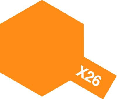 Tamiya Acrylic Paint - X-26 Clear Orange - 81526