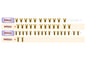 T-Works GSS-A800R-B Gold Plated Steel Screw Set (Bottom) 42pcs. for Awesomatix A800R ) - RCXX - rc racing for professionals
