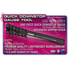 Hudy Quick Downstop Gauge Tool 1.0mm to 6.5mm - H107719 - RCXX - rc racing for professionals