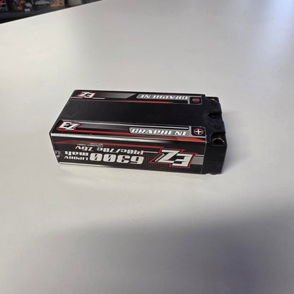 EZ POWER LIPO SHORTY 6300MAH "Long-Run" 7.6V 2S 140/70C HV GRAPHENE - 5MM