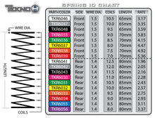 Tekno Shock Spring Set (rear, 1.4 x 11.0T, 85mm) - TKR6030
