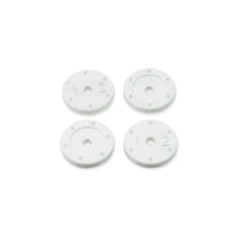 Tekno Shock Piston Set (flat/flat, all 16mm shocks, 6x1.2, 4pcs) - TKR6136