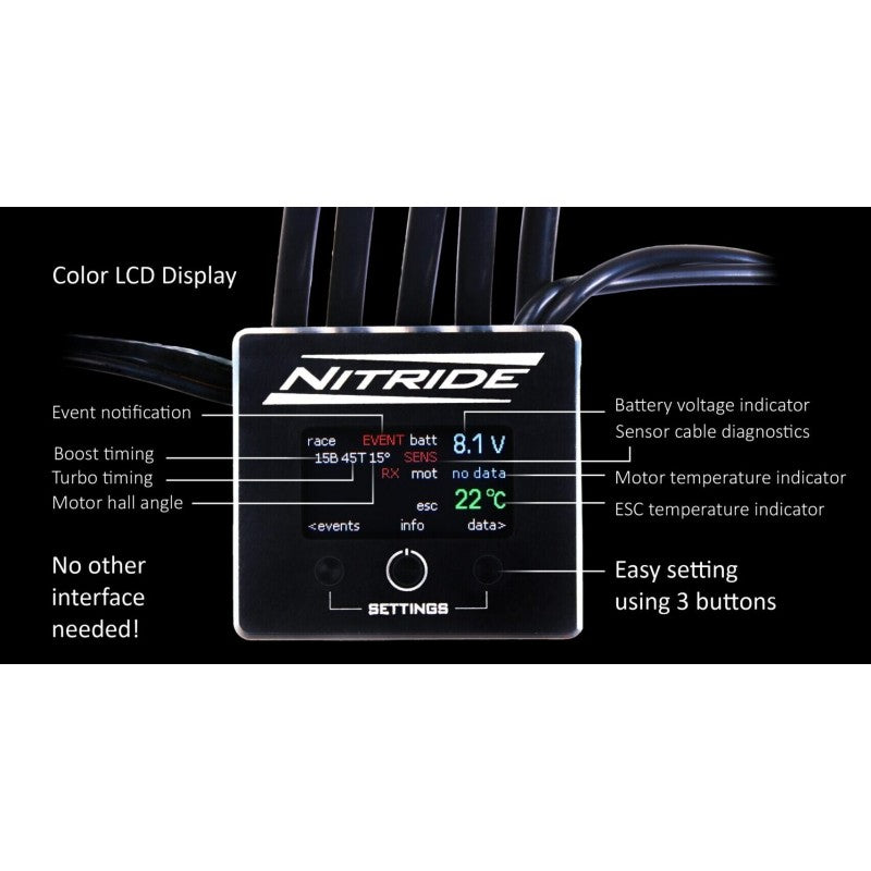 ELCERAM Nitride 1:10 Competition Brushless Regler ESC - ELC001 - RCXX - RC Racing Shop | RC Models | Tuning & Spare Parts for Professionals