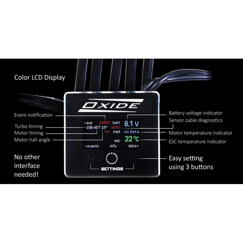 ELCERAM Oxide 1:10 Competition Brushless Stock Regler ESC - ELC008 - RCXX - RC Racing Shop | RC Models | Tuning & Spare Parts for Professionals