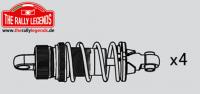 Rally Legends Aluminium Shock Set (4) - RCXX - RC Racing Shop | RC Models | Tuning & Spare Parts for Professionals